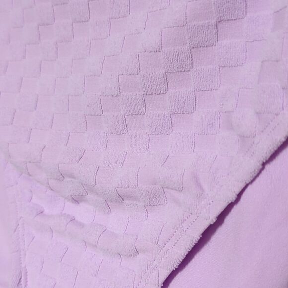 NWT Ninety-Nine Degrees Purple Texture Bikini Bottom - Picture 2 of 5